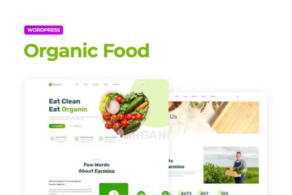 Farmino — Template Kit de alimentos orgânicos