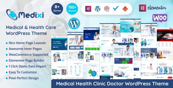 Medixi - Tema WordPress de Médicos e Cuidados Médicos