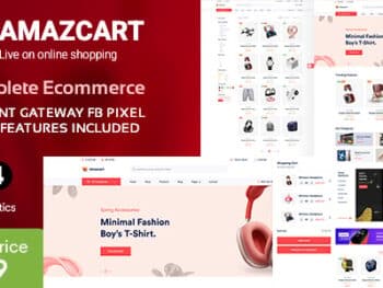 AmazCart - Sistema de e-commerce Laravel CMS Multi-Vendedor