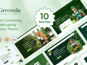 Greenola - Tema WordPress de Jardinagem e Paisagismo