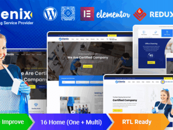 Clenix - Tema WordPress para Serviços de Limpeza