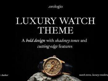 Orologio – Tema WordPress para Loja de Relógios de Luxo
