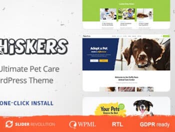 Whiskers - Tema WordPress para animais de estimação e veterinários