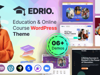 Edrio - Tema WordPress para Educação e Cursos Online
