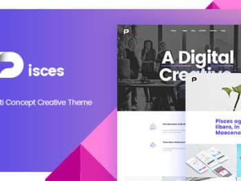 Pisces - Tema WordPress Criativo Multiconceito