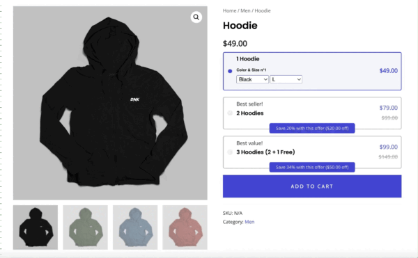 Bundler Pro – Pacotes de produtos WooCommerce, descontos e preços dinâmicos