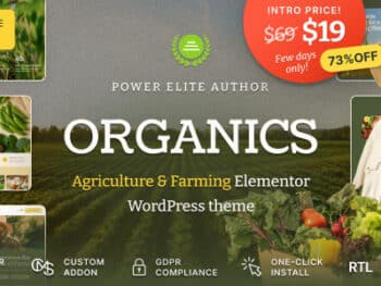 Organics - Tema WordPress para Agricultura e Fazenda de Alimentos