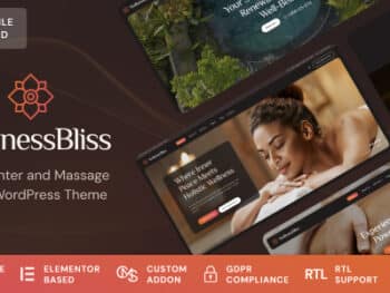 Wellness Bliss - Tema WordPress para salão de massagem e spa