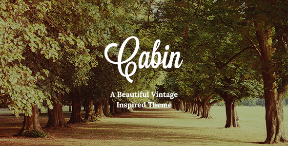 Cabine - Lindo Tema WordPress Vintage