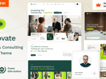 Finovate – Tema WordPress para Consultores Financeiros e de Negócios