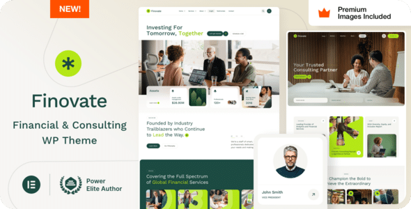 Finovate – Tema WordPress para Consultores Financeiros e de Negócios