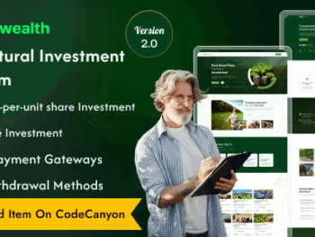 AgriWealth - Solução de investimento HYIP agrícola e comércio eletrônico