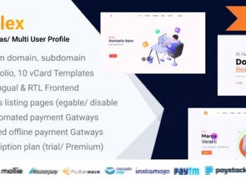 Profilex - Criador de sites de portfólio multilocatário com módulo de agendamento (SAAS)