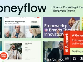 MoneyFlow - Tema WordPress para Consultoria Financeira e Investimentos