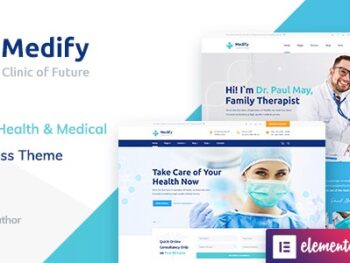 Medify - Tema WordPress de Saúde e Clínica