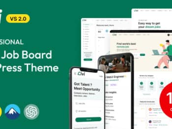 Civi - Tema WordPress para Painel de Empregos