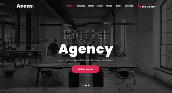 Acens - Tema WordPress para Agências Criativas