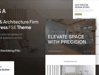 Tensa – Escritório de Design de Interiores e Arquitetura FSE WordPress Tema