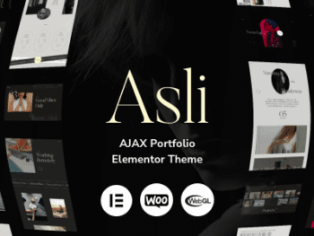 Asli – Tema WordPress Elementor de Portfólio AJAX