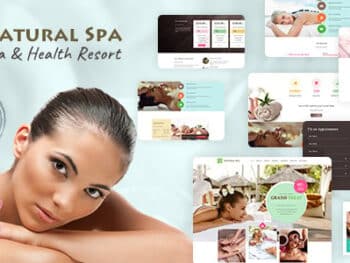 Natural Spa - Tema WordPress para Reservas de Massagem