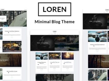 Loren - Tema WordPress para Blog Minimalista
