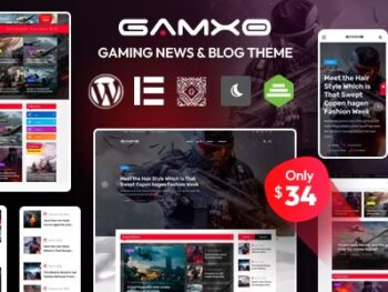 Gamxo - Tema de notícias e blog sobre jogos para WordPress