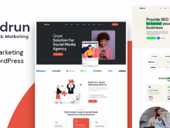 Adrun - Tema WordPress para Agência de SEO e Marketing