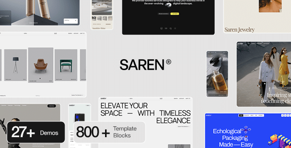 Saren - Tema WordPress WooCommerce Multiconceito