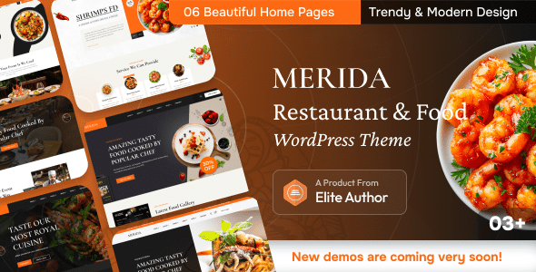 Merida - Tema WordPress para Restaurantes e Alimentos