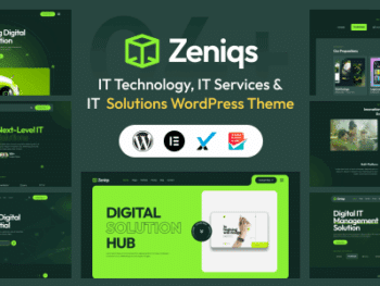 Zeniqs IT - Tema WordPress de Tecnologia e Soluções de TI