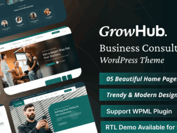 GrowHub - Tema WordPress para Consultoria Empresarial