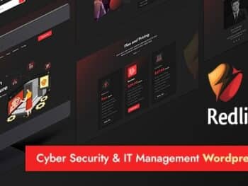 Tema WordPress Redlight Cyber Security e Gerenciamento de TI