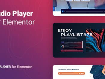Audier – Reprodutor de áudio com construtor de controles para Elementor