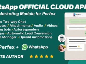 Módulo oficial de chat e marketing da API em nuvem do WhatsApp para o Perfex CRM