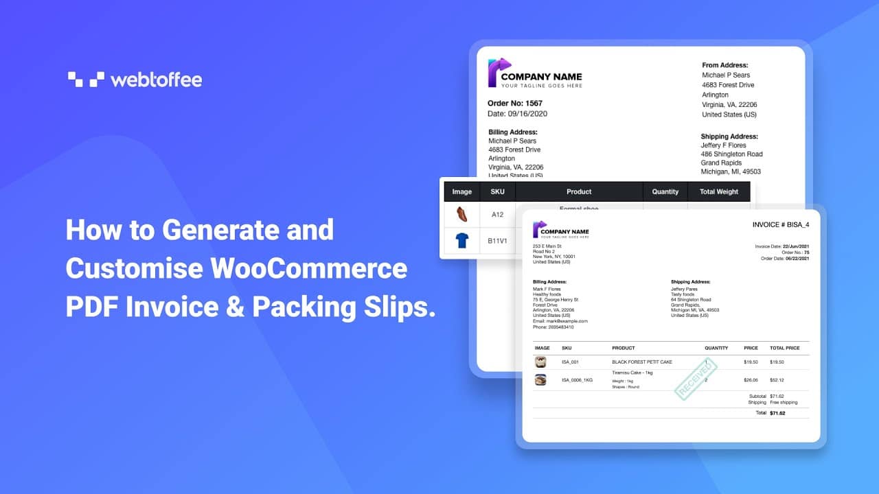 WebToffee | Personalizador para faturas em PDF do WooCommerce