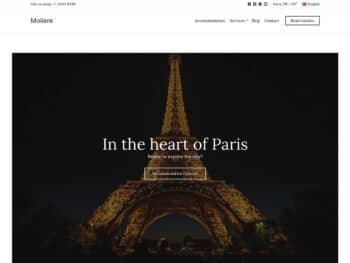 Moliere – Tema WordPress para Hotel e Resort