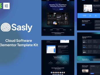 Sasly - Kit de Modelos Elementor para Agência de Software em Nuvem