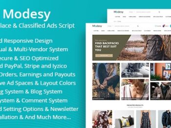 Modesy - Script de Marketplace e Anúncios Classificados