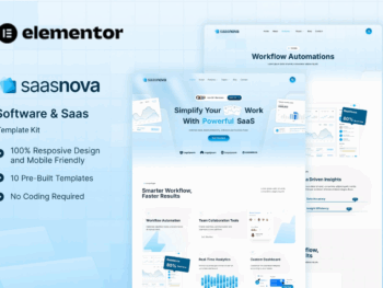 SaasNova - Kit de modelos de software e Saas Elementor