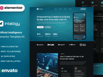 Intelligy - Kit de Templates Elementor de Inteligência Artificial