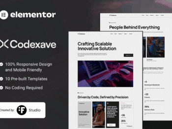 Codexave — Kit de Templates Elementor de Soluções Digitais