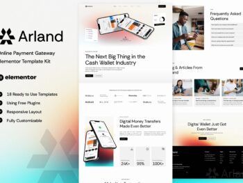 Arland - Kit de modelos Elementor de gateway de pagamento online