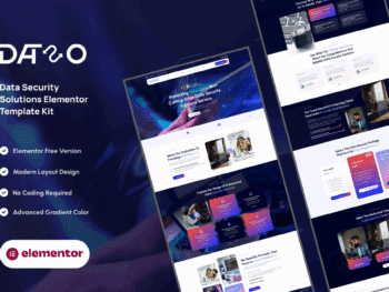 Dataso - Kit de modelos Elementor de soluções de segurança de dados