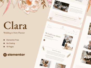 Clara - Kit de Templates para Planejamento de Casamentos e Festas