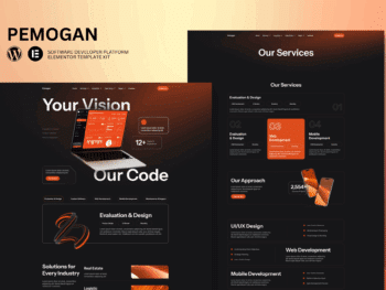 Pemogan - Kit de modelos Elementor de desenvolvimento de software e soluções de TI