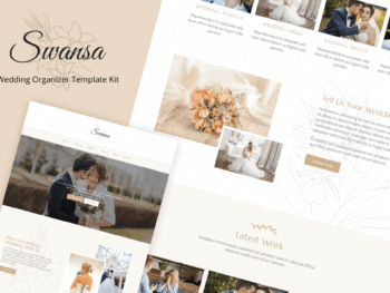 Swansa - Kit de modelos de elementos de casamento