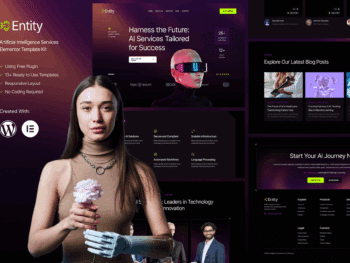Entity - Kit de Modelo Elementor de Serviços de Inteligência Artificial