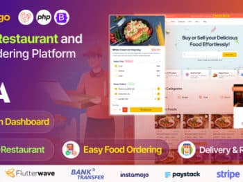Foodigo - Marketplace de vários restaurantes e sistemas de pedidos de comida online