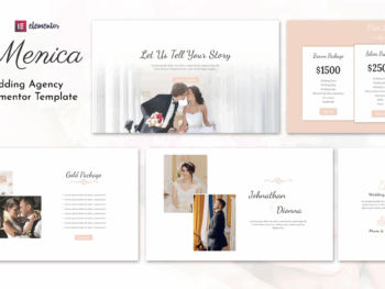 Menica - Kit de modelos de elementos de casamento