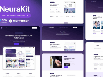NeuraKit - Kit de modelos AI SaaS Elementor